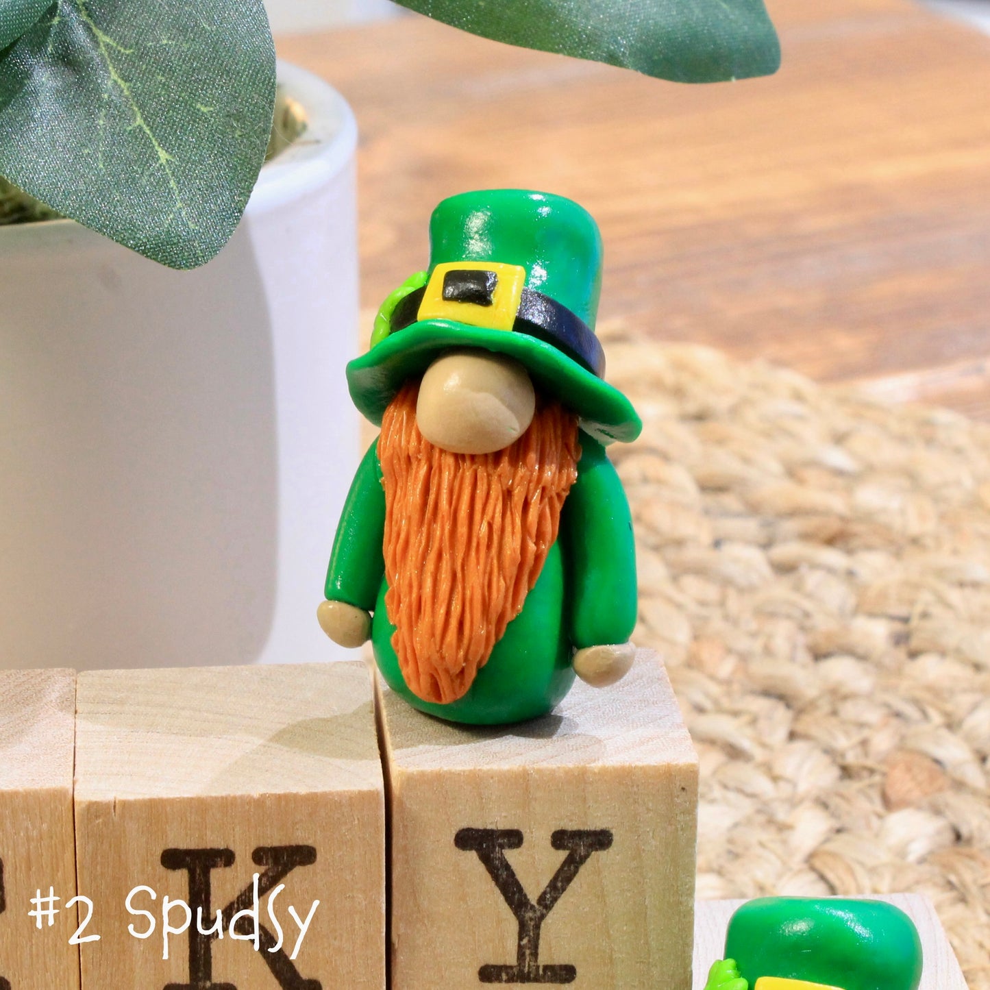 St. Patrick's Day Leprechaun Gnome Desk Buddy Figurine